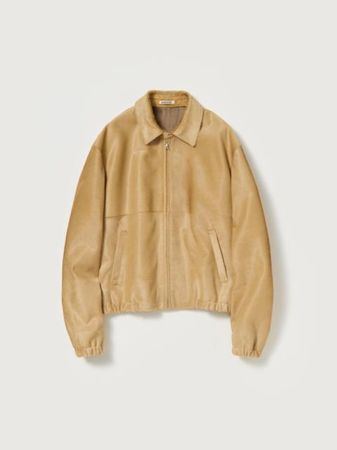 CALF HAIR ZIP BLOUSON