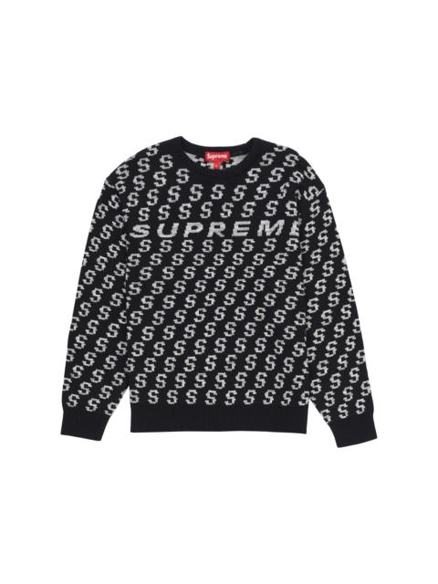 Supreme S Repeat Sweater Black