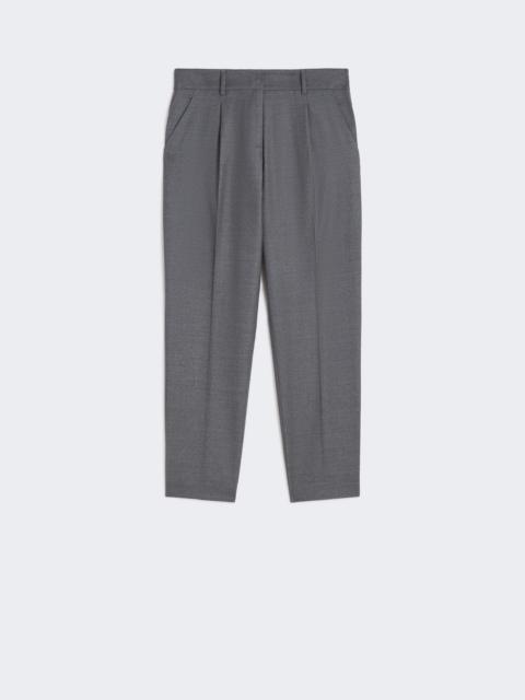 CALDAIA Wool flannel cigarette trousers