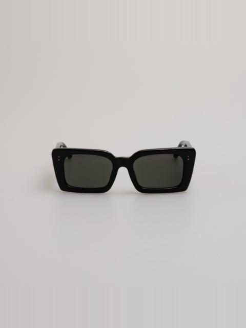 NIEVE RECTANGULAR SUNGLASSES IN BLACK