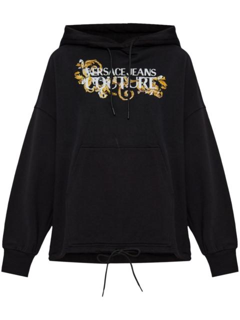 logo-appliqué hoodie