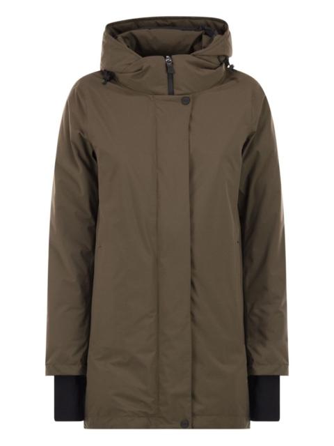 hooded-neck padded jacket