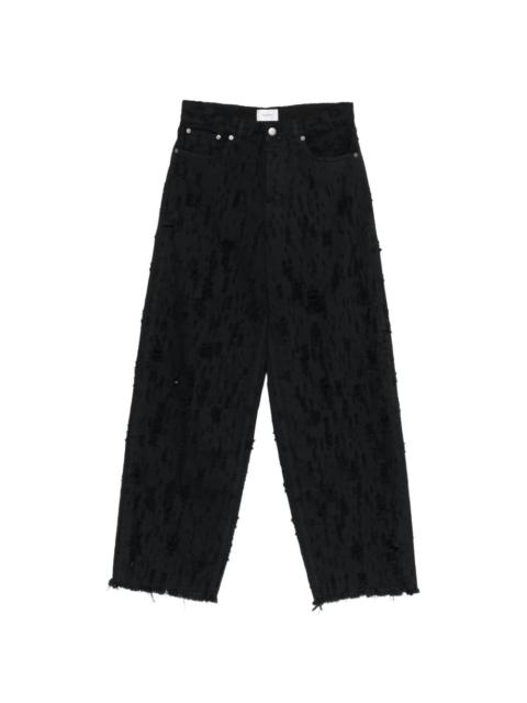 Bethany Bull destroyed-effect jeans