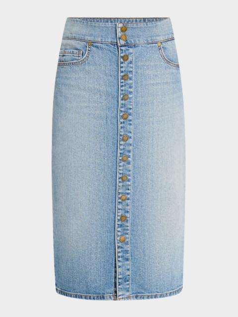 Karter Denim Knee-Length Skirt