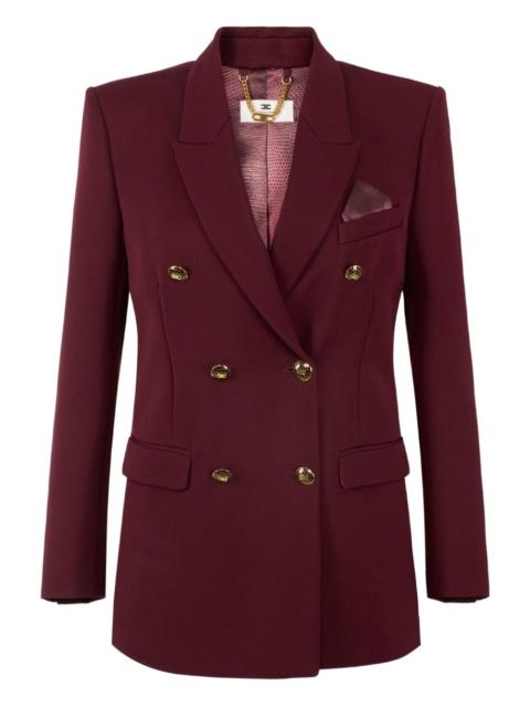jewel-button double-breasted jacket
