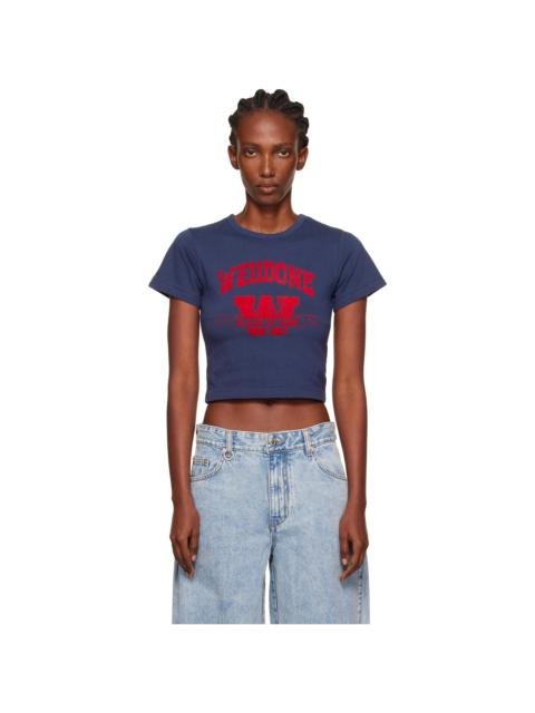 Navy '11' Print Slim-Fit T-shirt