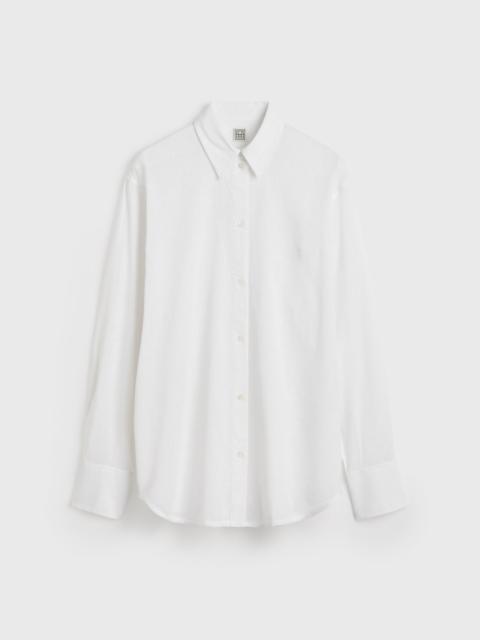 Oversized summer shirt white