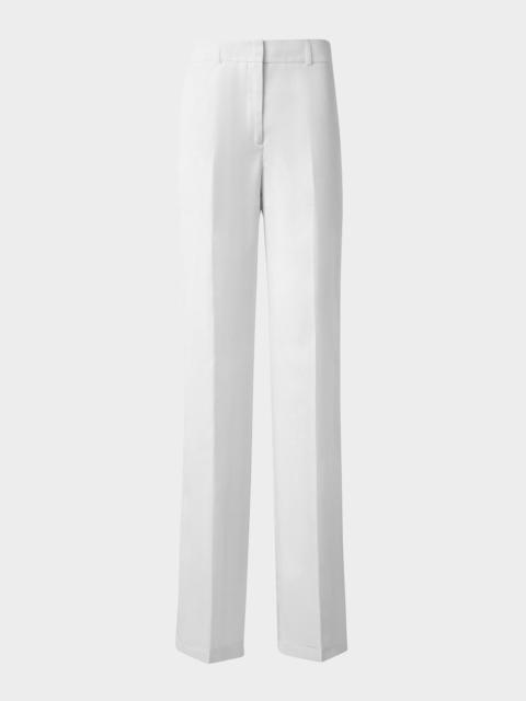 Melin Panama Silk Organza Straight-Leg Pants