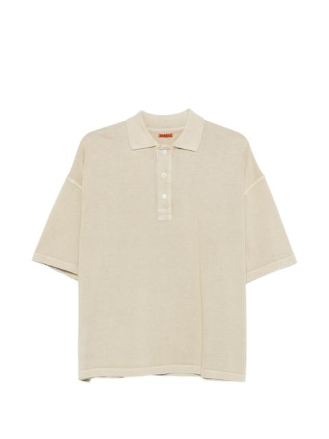 buttoned short-sleeve polo shirt