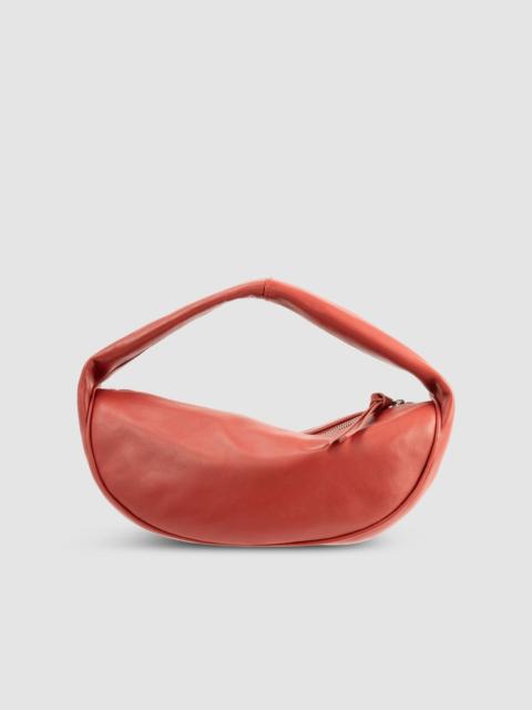 Cush Blood Red Nappa Leather Shoulder Bag
