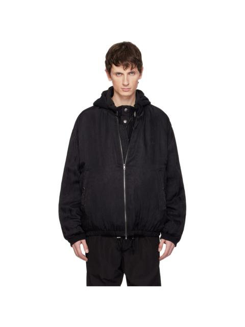 Black Wrinkled MA-1 Bomber Jacket