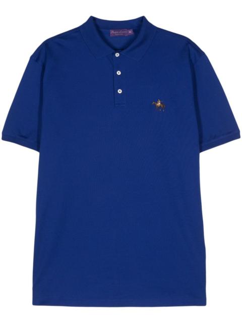 Standing Horse-embroidered polo shirt