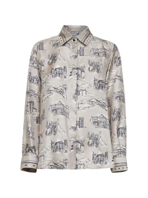 architectural-motif shirt
