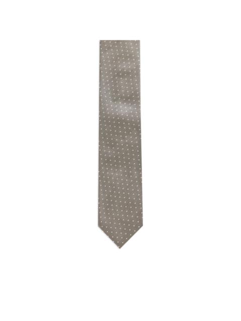 polka-dot silk tie