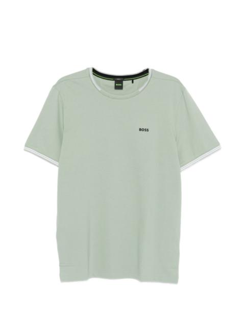 short-sleeved ribbed T-shirt