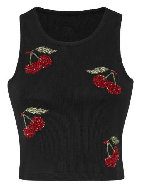 crystal-embellished tank top