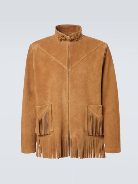 Fringed suede jacket