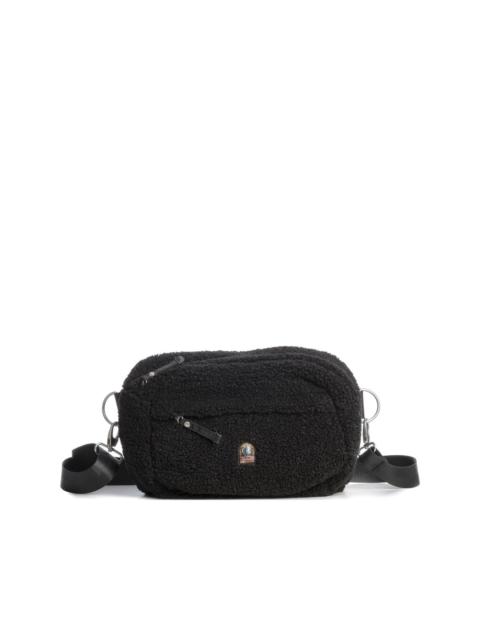 teddy-textured belt bag