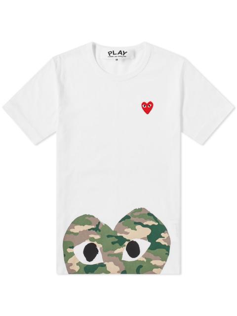 Comme des Garcons Play Hem Print Heart Tee