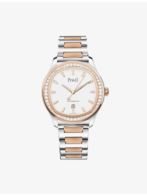 PGG0A48026 Polo Date 18ct Rose-Gold, Stainless Steel And Diamond Watch