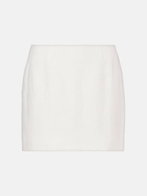 Jane linen miniskirt