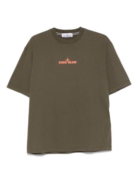 logo-embossed T-shirt