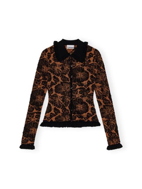 3D JACQUARD CARDIGAN