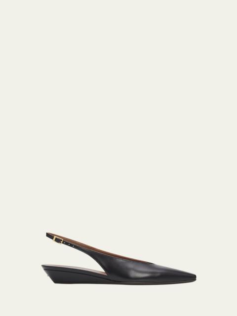 Orsola Leather Wedge Sandals