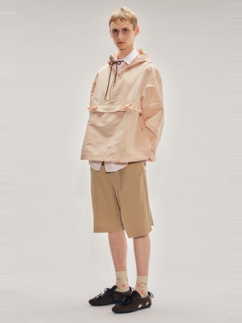 Tailored Wide Leg Belt Loop Tab Shorts