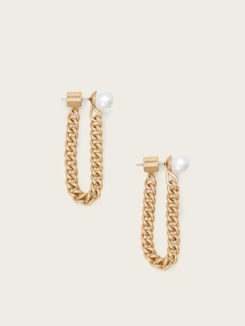 LEX CHAIN PEARL EARRINGS
