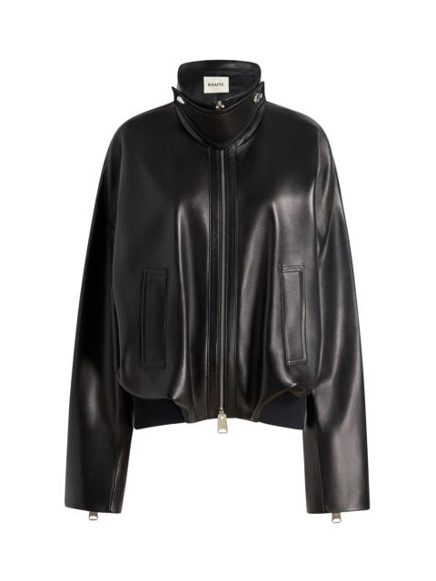 Hamett Plonge Leather Jacket black