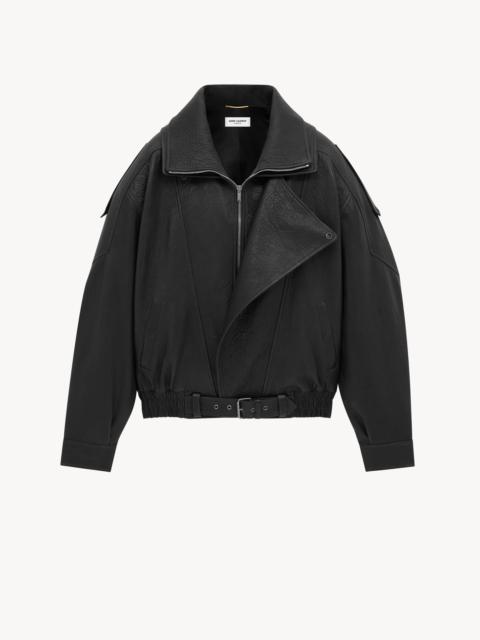 bomber jacket in lambskin