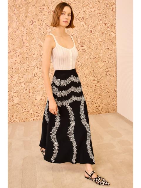 Valencia Jacquard Midi Skirt