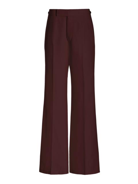 Vista Pant in Deep Bordeaux Wool Twill