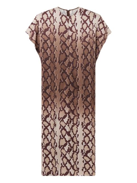 short-sleeve midi dress