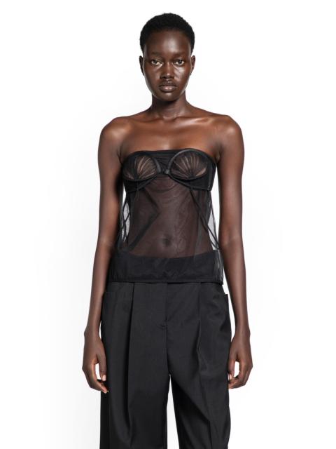 Upside Down Pleated Bra Top