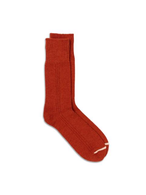 Rototo Merino Lambswool Sock Brick