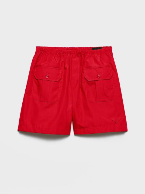 Cotton poplin Bermudas
