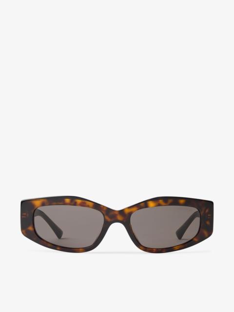 Uma
Dark Brown Havana Geometric Sunglasses