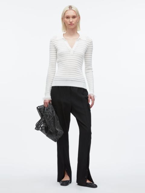 Shadow Stripe Pullover Polo