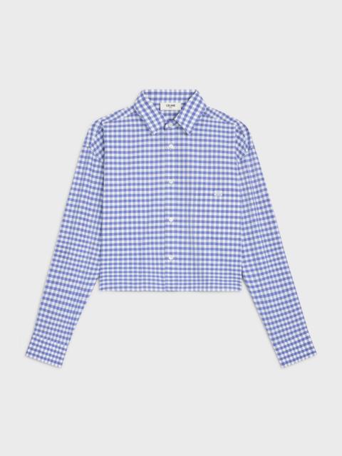 cropped shirt IN vichy cotton