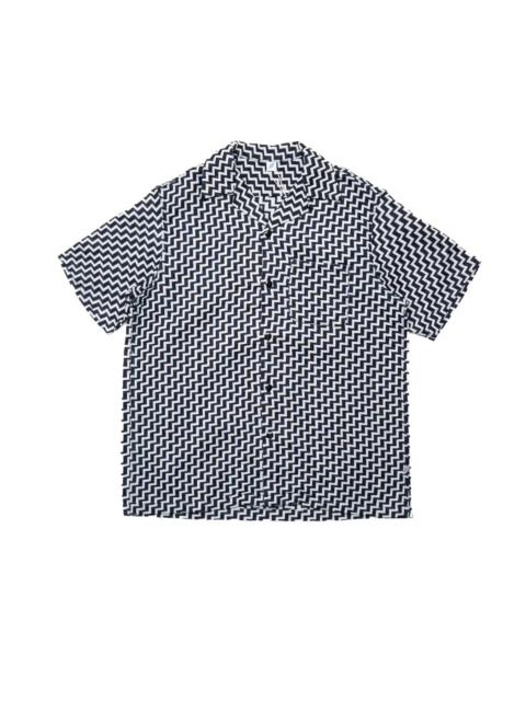 SS-2232-2 Jacquard Open Collar Short Sleeve Shirt - Saw