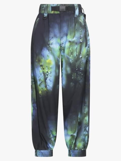 LOOSE FIT BLURRED PHOTO PRINT PANT | BLACK/BLUE/GREEN