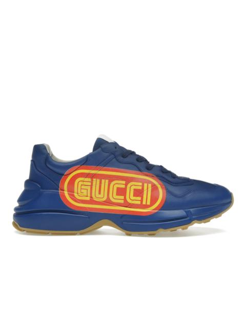 Gucci Rhyton Print Sneaker Blue