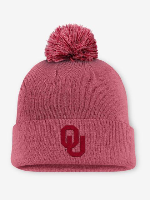 Oklahoma Primetime Campus Toned Men's Jordan Brand College Cuffed Pom Beanie