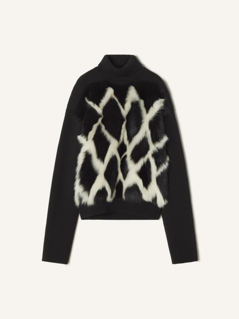 FUR-EFFECT SWEATER