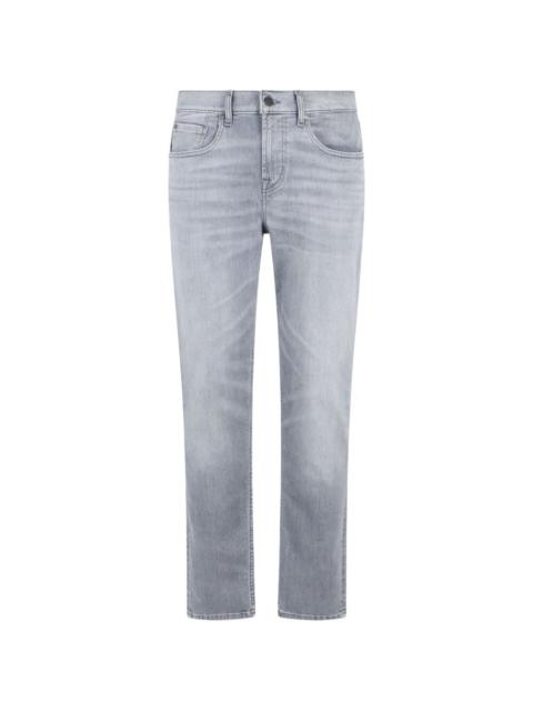 faded slim-fit jeans