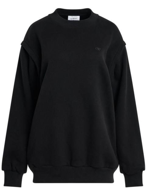 logo-embroidered sweatshirt
