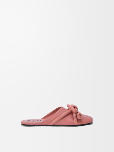 Flamenco Knot mule in lambskin