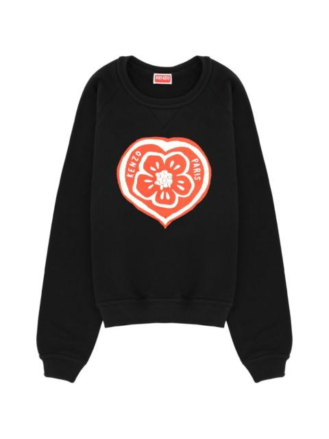 Boke Heart flower-print sweatshirt